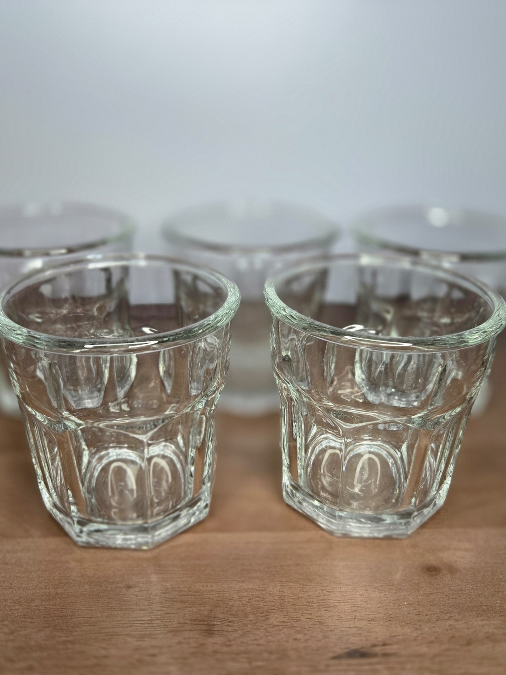 Vintage Anchor Hocking New Orleans 10oz Paneled Rocks Glasses (Set of 5)